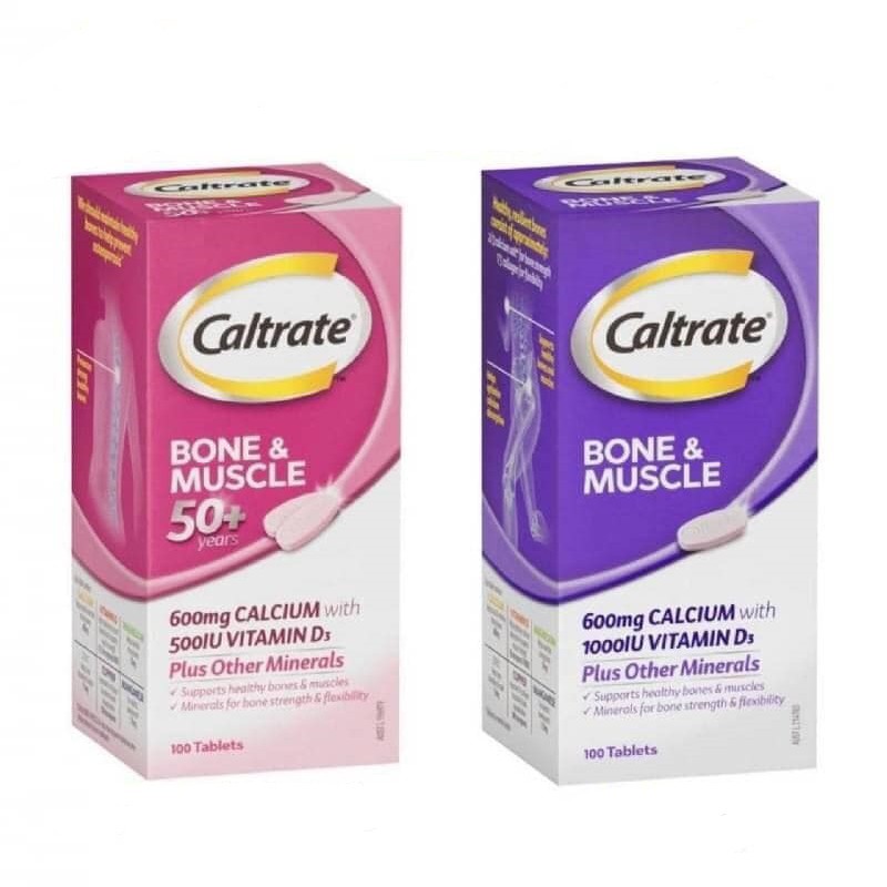 Jual Caltrate Bone And Muscle 600mg Calcium 100 Tablets Shopee Indonesia