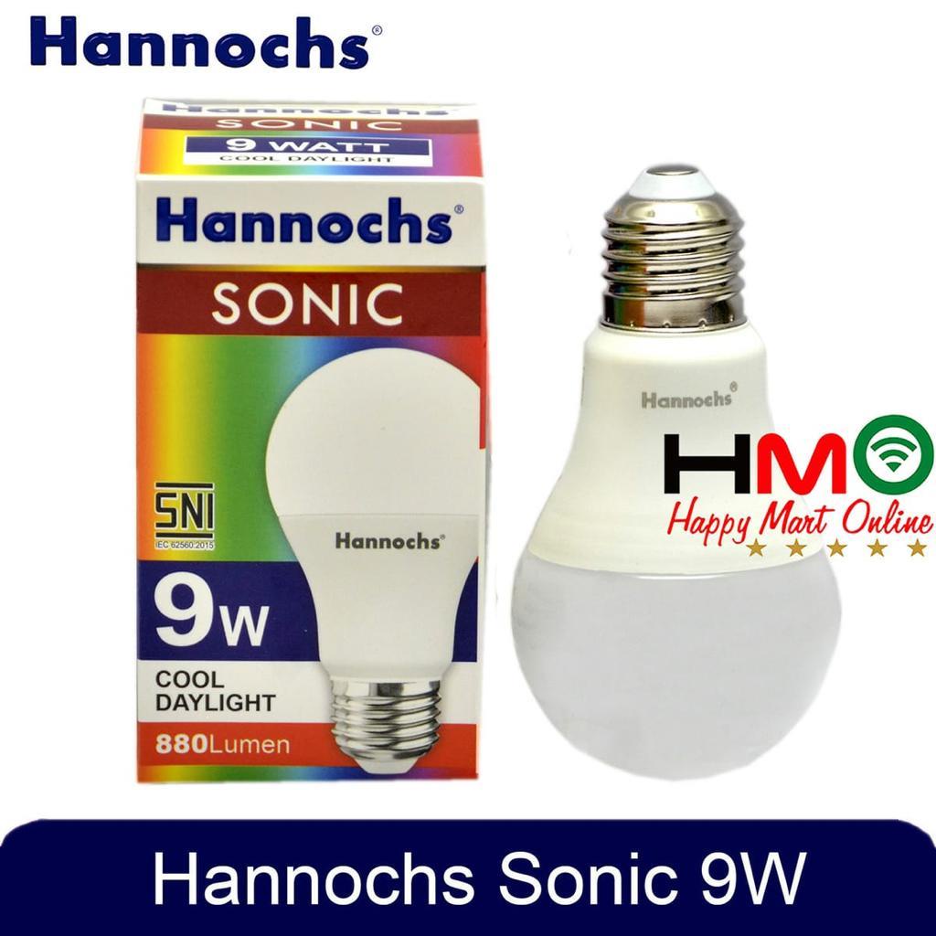 Jual Lampu Led Hannochs Sonic Putih Bohlam Led 9w 9 Watt 6500k Cool Day