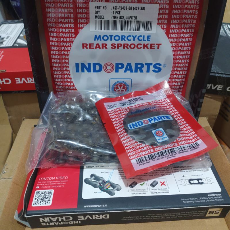 Jual INDOPART MX NEW(SATU SET GIR DEPAN BELAKANG PLUS RANTE) GIR GEAR