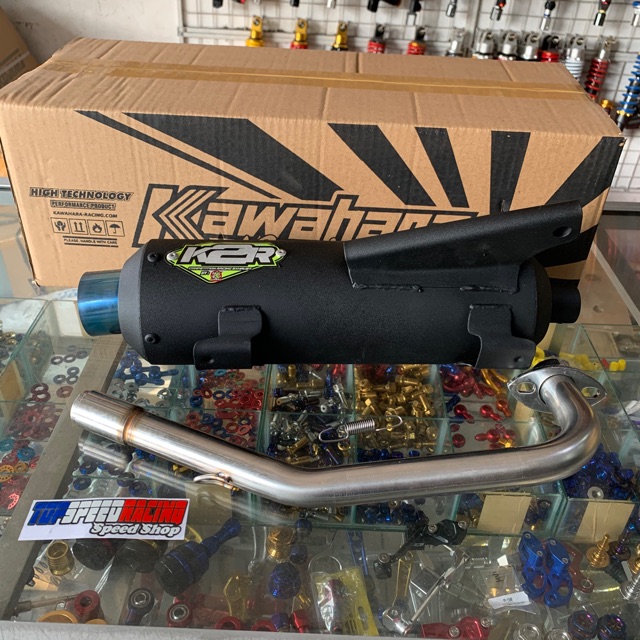 Jual KNALPOT TSUKIGI KAWAHARA K2R STANDAR RACING LEHERAN STAINLESS ...