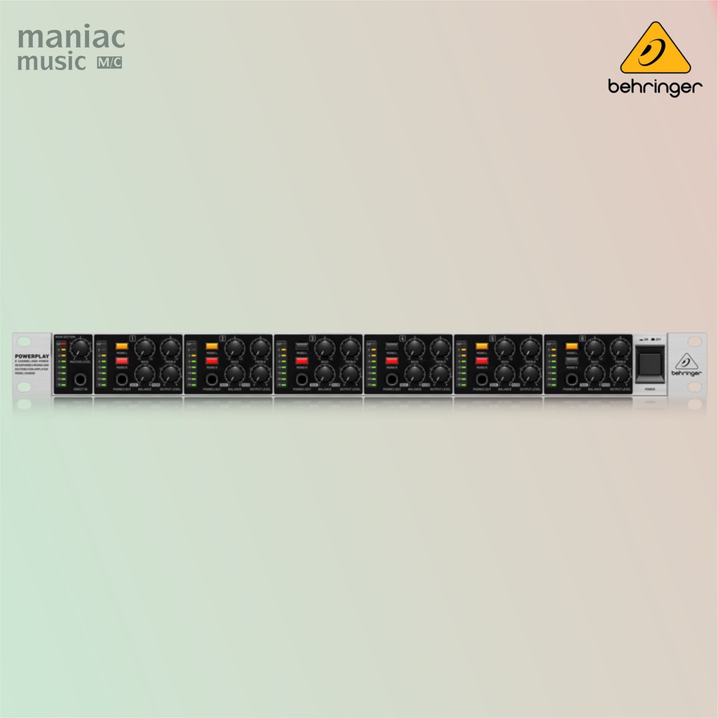 Jual Behringer HA6000 Headphone Amplifier. Pro. Mixing. Distribution