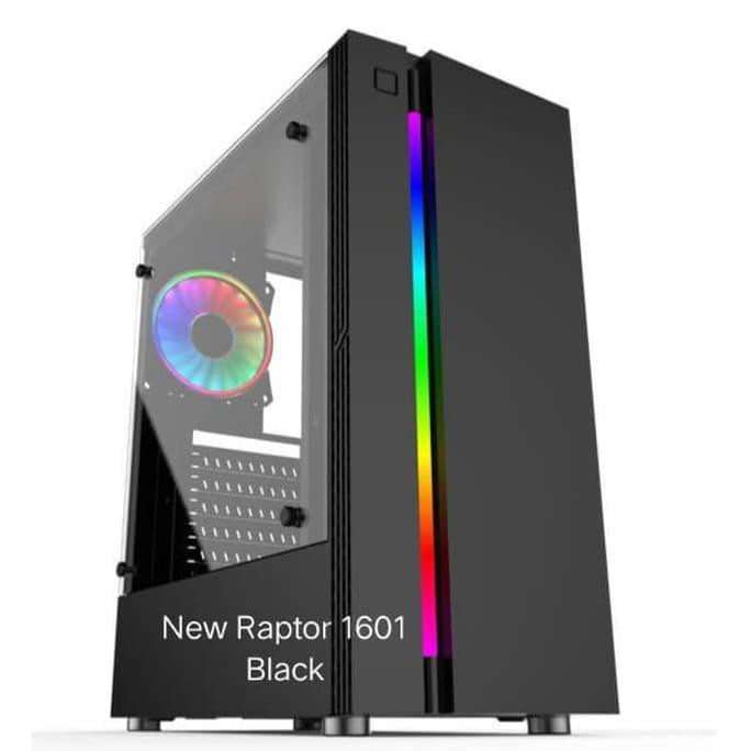 Jual Casing Raptor 1601 LED RGB Black TERJAMIN | Shopee Indonesia
