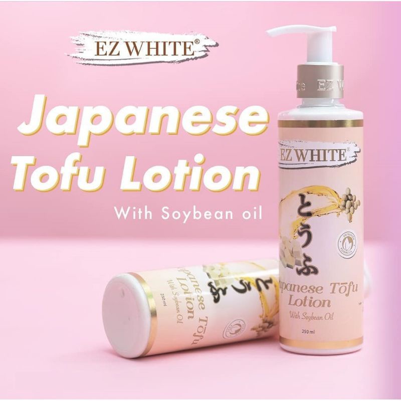 Jual EZ WHITE JAPANESE TOFU BODY LOTION WITH SOYBEAN OIL 250 ML