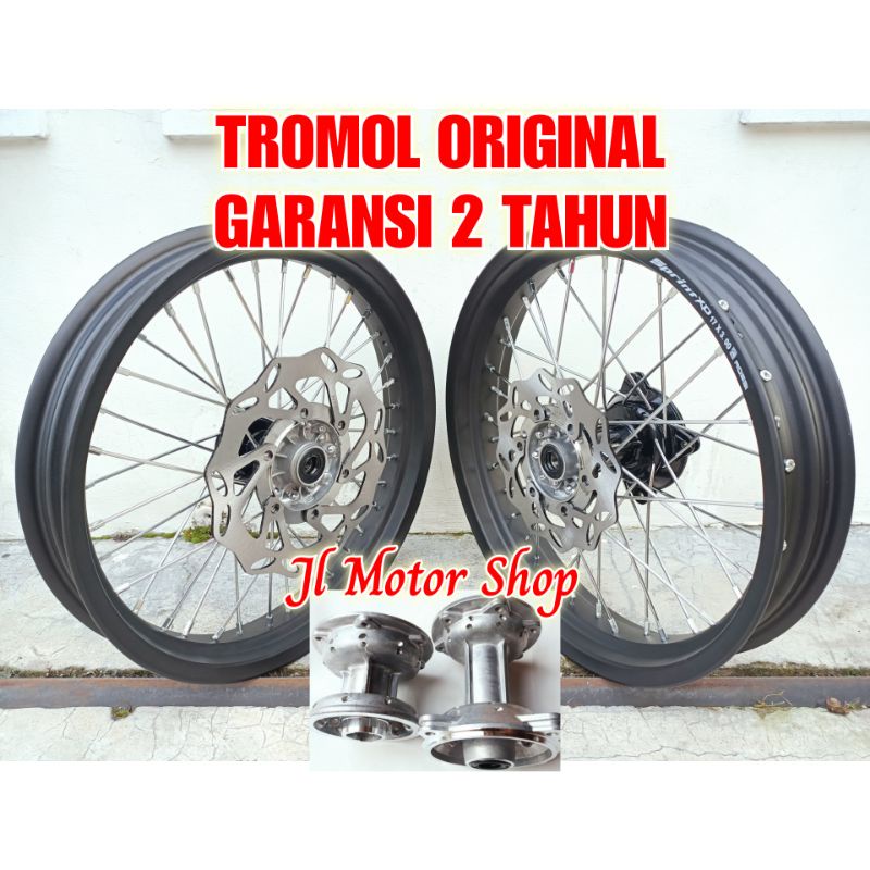 Jual Sepaket Velg Supermoto Super Moto Klx Lebar Set Depan