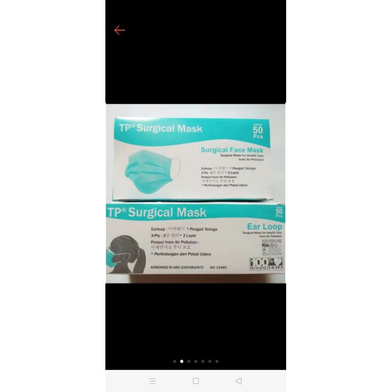 Jual Face Mask (TP Surgical) | Shopee Indonesia
