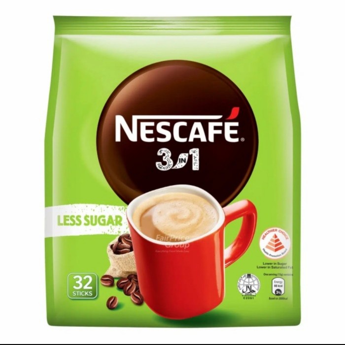 Jual Nescafe Original 3 in 1 Instant Coffee Less Sugar Singapore Shopee Indonesia