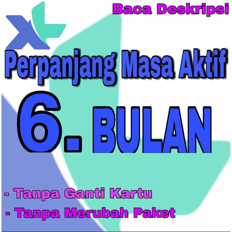 Jual PERPANJANG MASA AKTIF XL 6 BULAN Shopee Indonesia