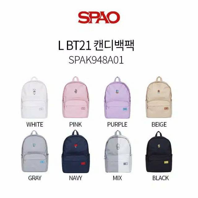 Jual Backpack SPAO x BT21 Shopee Indonesia