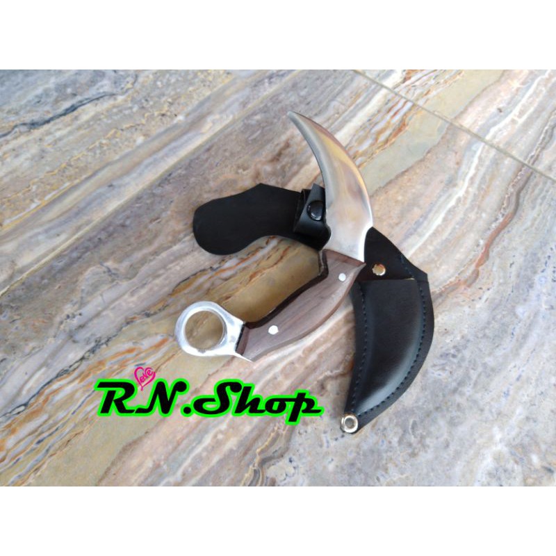 Jual Pisau Karambit Latihan Silat Beladiri Fulltang Tumpul Shopee