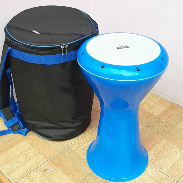 Darbuka Egiziana Professionale In Alluminio - Percussione A 6 Viti, Grigio Argento, Con Custodia