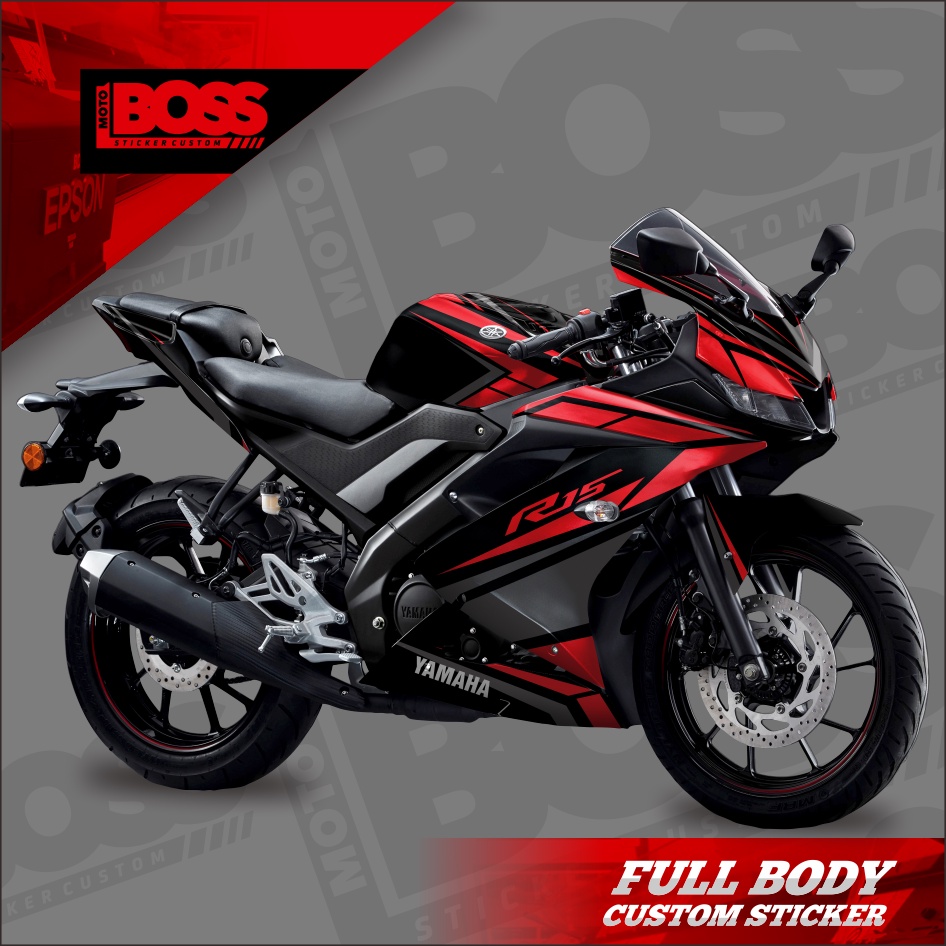 Jual Decal Sticker Yamaha R15 V3 Full Body Striping dekal stiker Full ...
