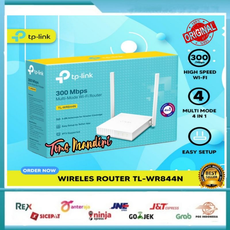 Jual TP-Link TL-WR844N Wireless Router 300 Mbps Multi Mode | Shopee ...