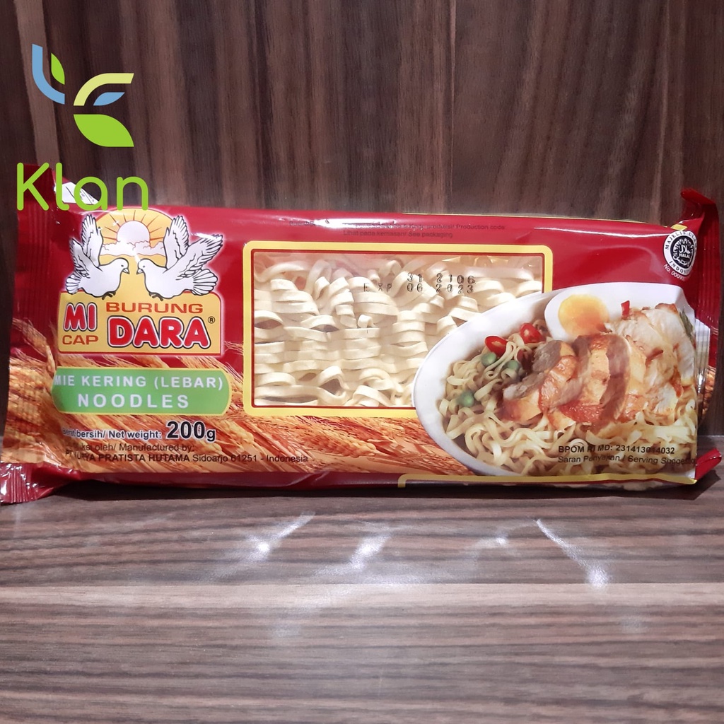 Jual Mie Cap Burung Dara Mi Kering Lebar 200gr Shopee Indonesia