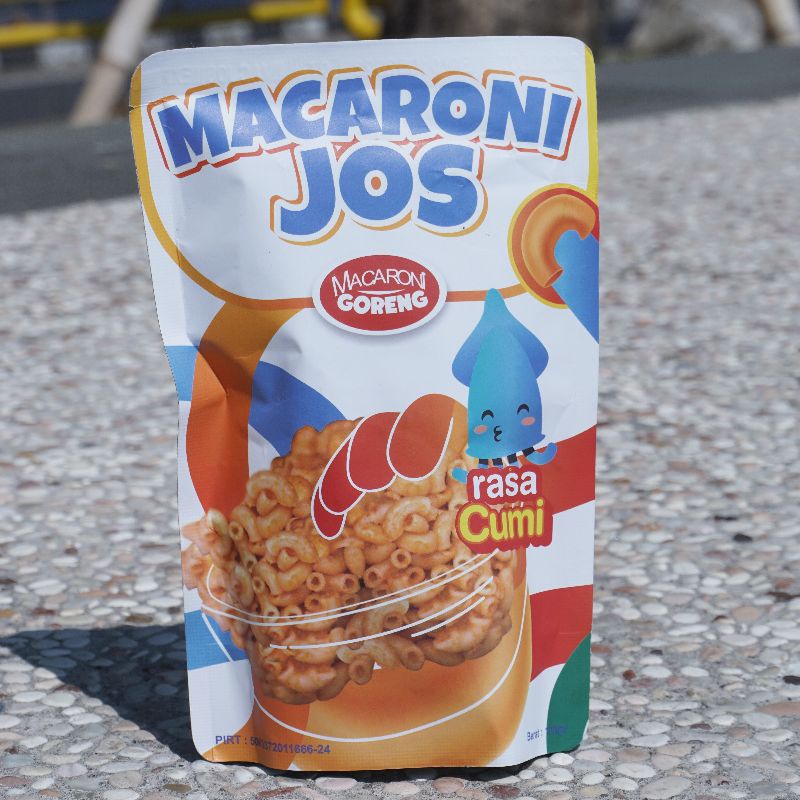Jual Macaroni Goreng Joss Rasa SeaFood Cumi, ukuran Jumbo 100gram ...