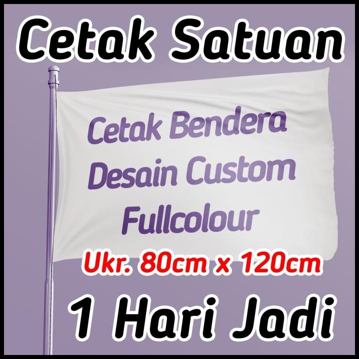 Jual Cetak Bendera Custom Kain Satin Fullcolour Fullprint Ukr 80Cm X ...