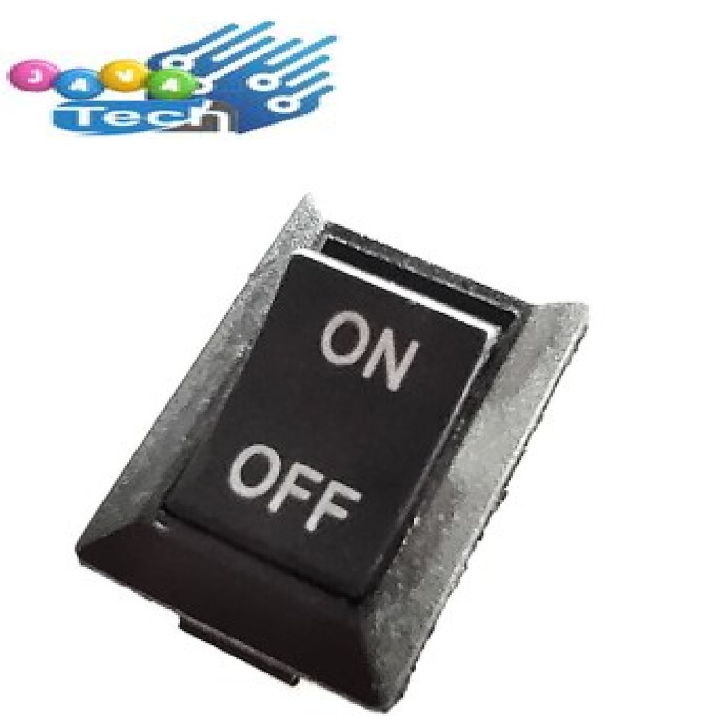 Jual Saklar Power Rocker Switch KCD11 Hitam 10x15mm | Shopee Indonesia