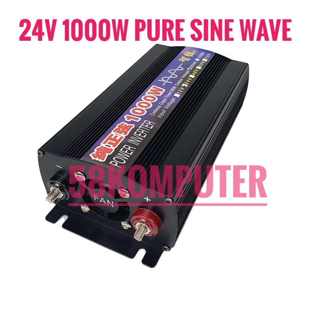 Jual Inverter Psw Pure Sine Wave DC 12V/24V to AC 220V 1000Watt USB