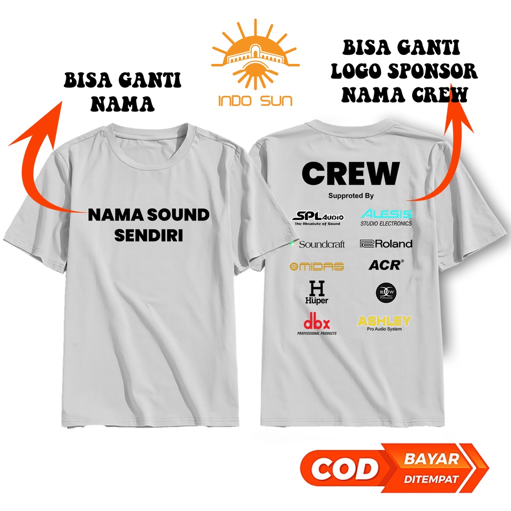 Jual KAOS CREW AUDIO KAOS CREW SOUND SYSTEM DESAIN SENDIRI KAOS AUDIO ...