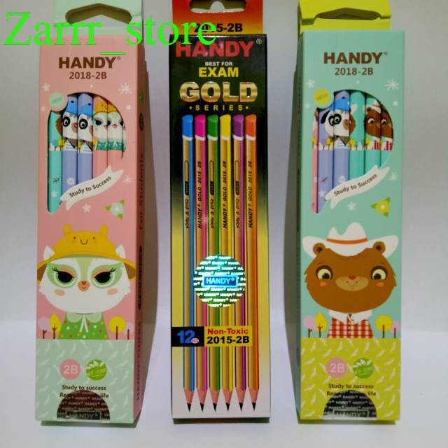 Jual 12 Pcs 1 Lusin Pensil 2b Handy Shopee Indonesia