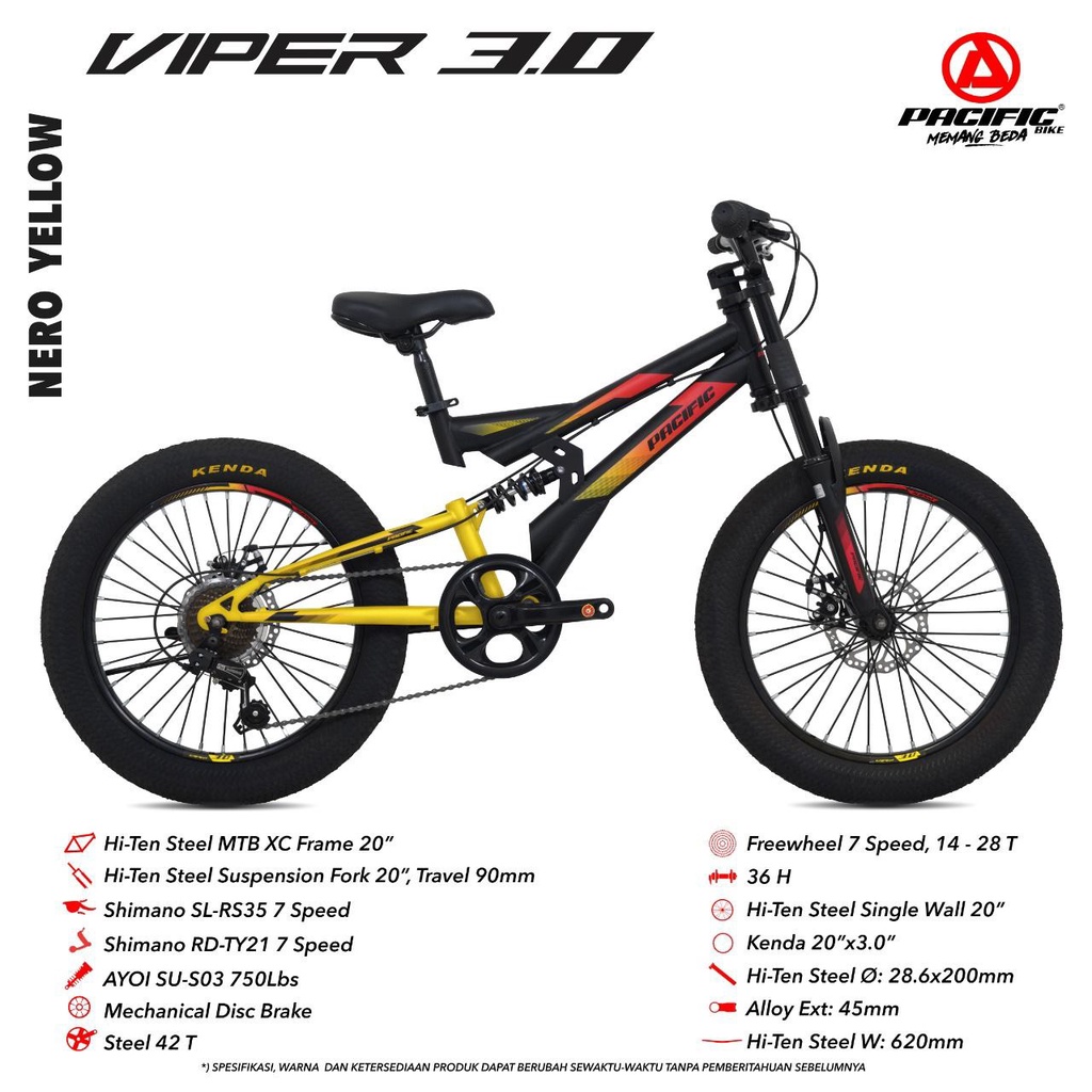 Pacific 20 best sale inch mountain bike