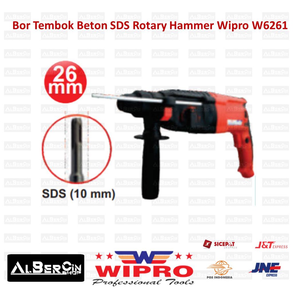 Jual Mesin Bor Tembok Beton Sds Rotary Hammer Wipro Mm W W Shopee Indonesia