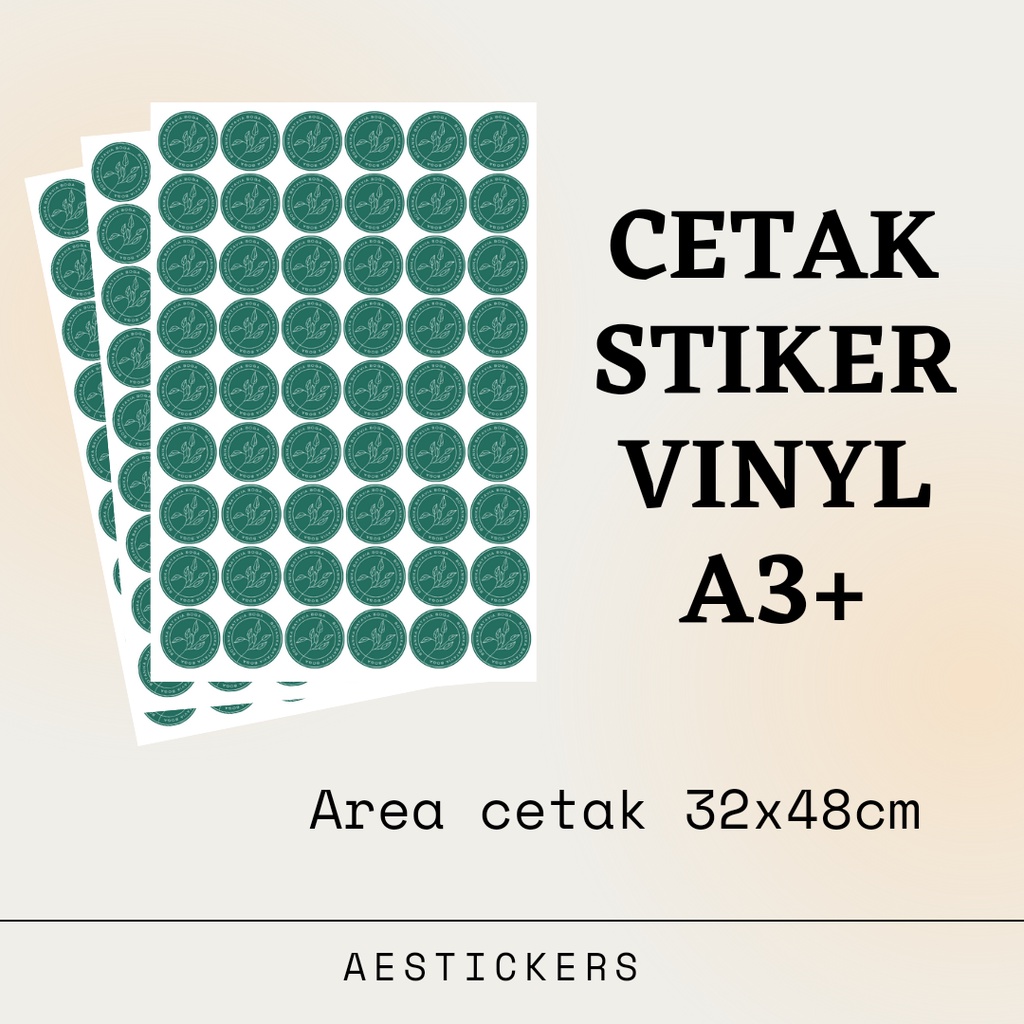 Jual Cetak Sticker Stiker Vinyl Glossy Matte Lembaran Shopee Indonesia