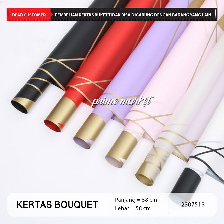 Jual Kertas Buket Bunga Kertas Cellophane Kertas Bunga Buket Motif Garis Flower Wrapping