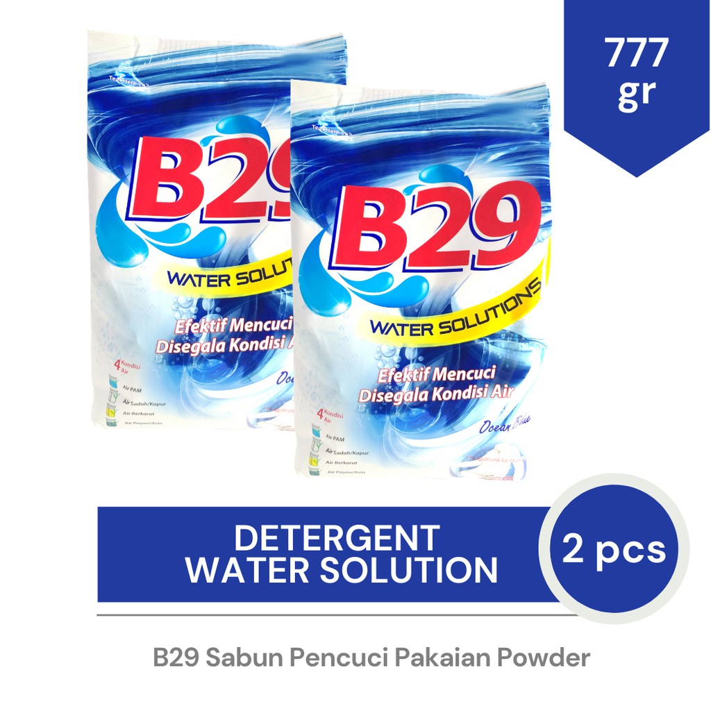 Jual B29 Sabun Pencuci Pakaian Powder Detergent [2 Pcs] - Water ...