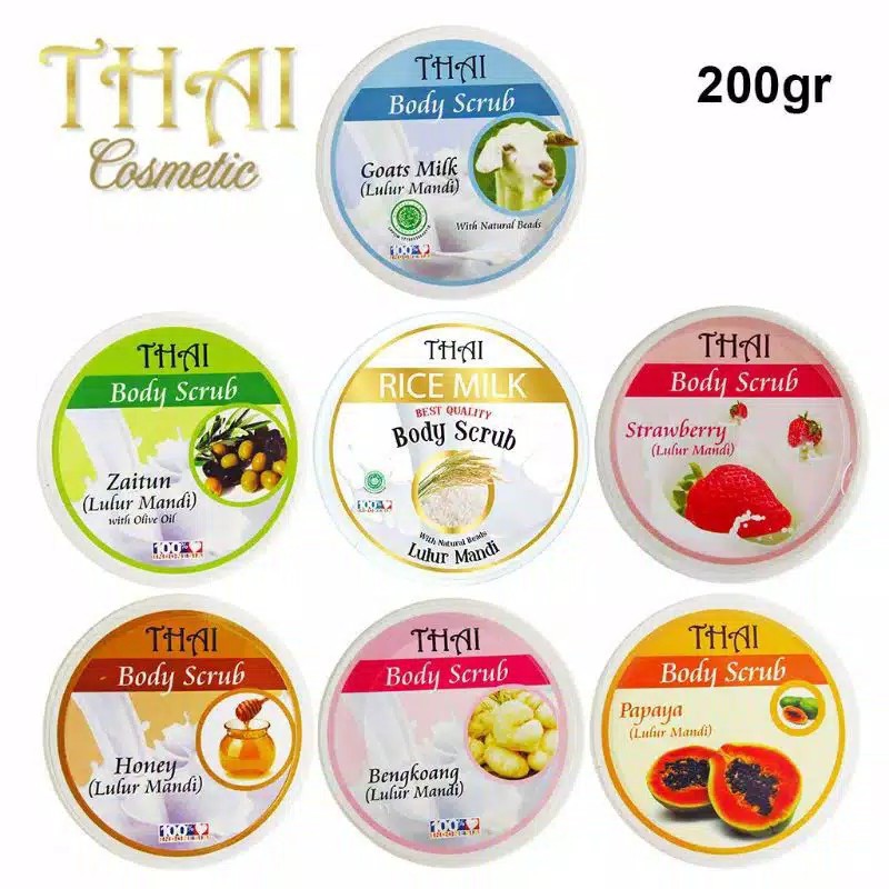 Jual THAI Body Scrub 200g Lulur Mandi Shopee Indonesia