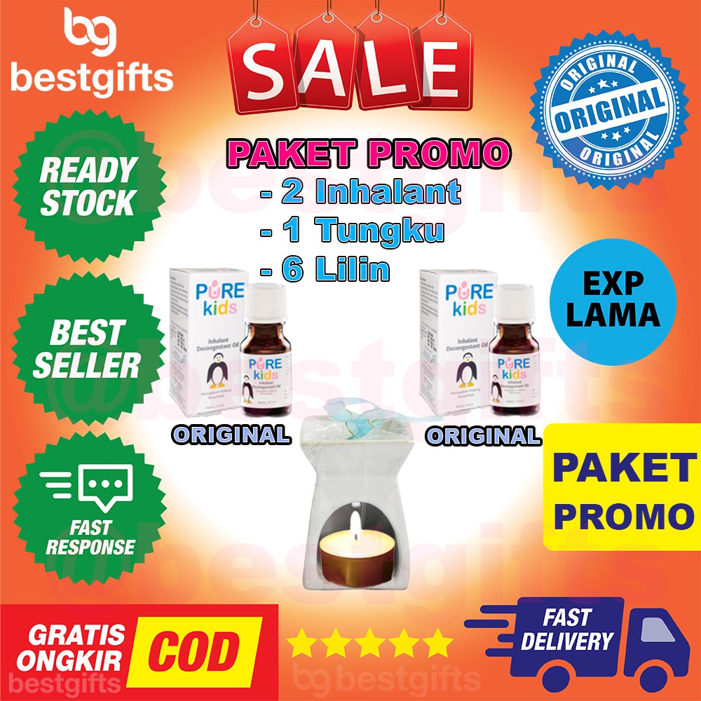 Jual PURE KIDS BABY PUREKIDS PUREBABY INHALANT DECONGESTANT OIL OBAT ...
