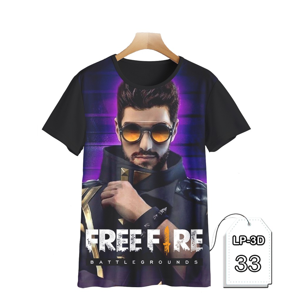 Jual Baju Free Fire Anak motif Printing 3D Baju Alok Free Fire Terlaris