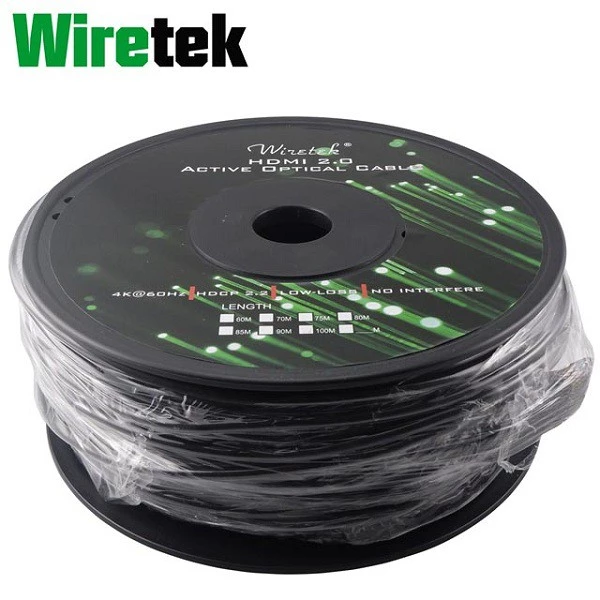Kabel HDMI 2.0 4Kx2K 60Hz over Fiber Optic 100 meter WIRETEK