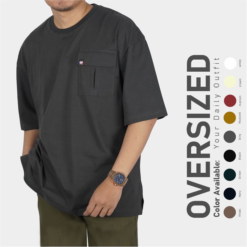 Jual OBLONG Kaos Oversize Basic | Kaos polos Oversized Pria Dan Wanita