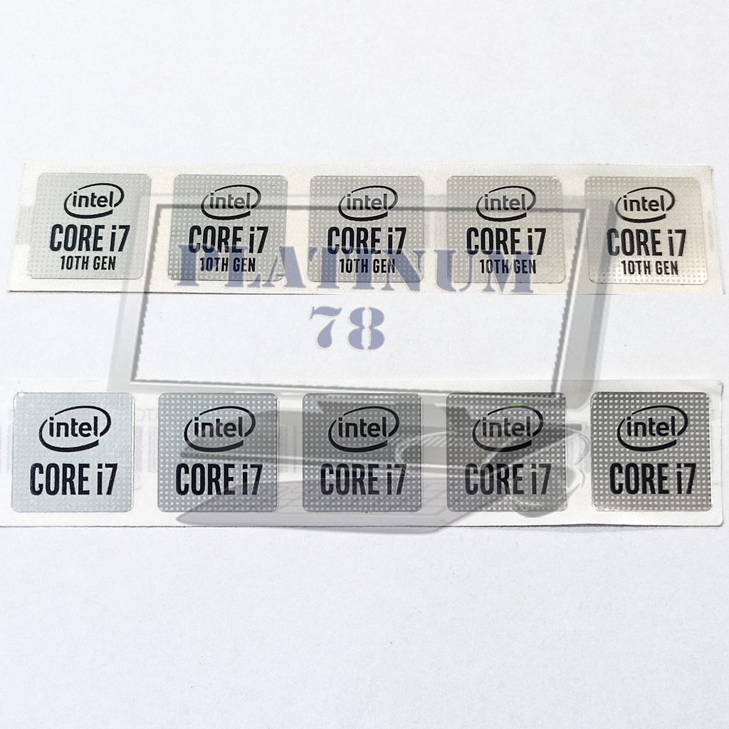 Jual Sticker Stiker Logo Intel Core I7 Gen 10 Original Shopee Indonesia 3667