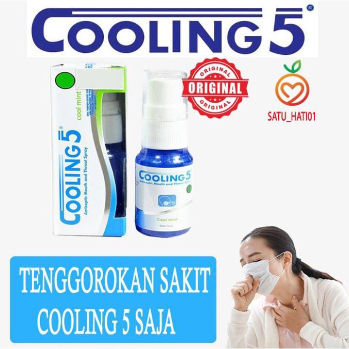 Jual Cooling 5 Spray Cool Mint Obat Sakit Tenggorokan Dan Sariawan