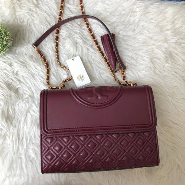 Tory burch cheap fleming imperial garnet