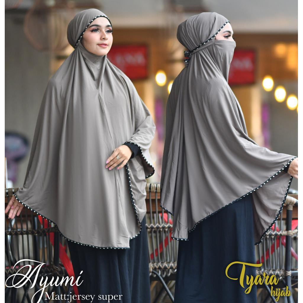 Jual Jilbab Syari Niqab Ayumi Ori Tiara Hijab BY QOID | Shopee Indonesia