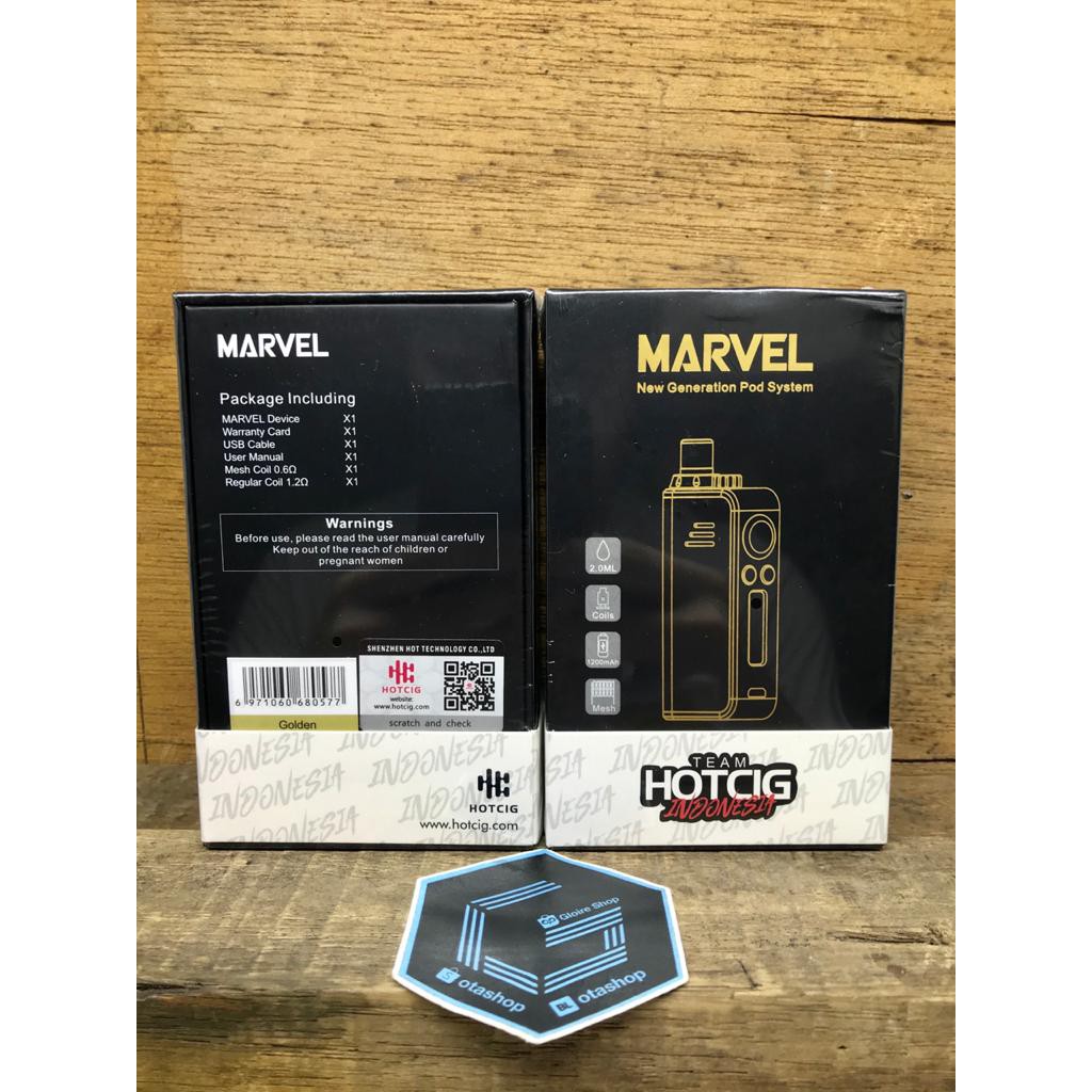 Jual Authentic Hotcigs Marvel Aio Pod Kit System 30w 1200mah vape mod