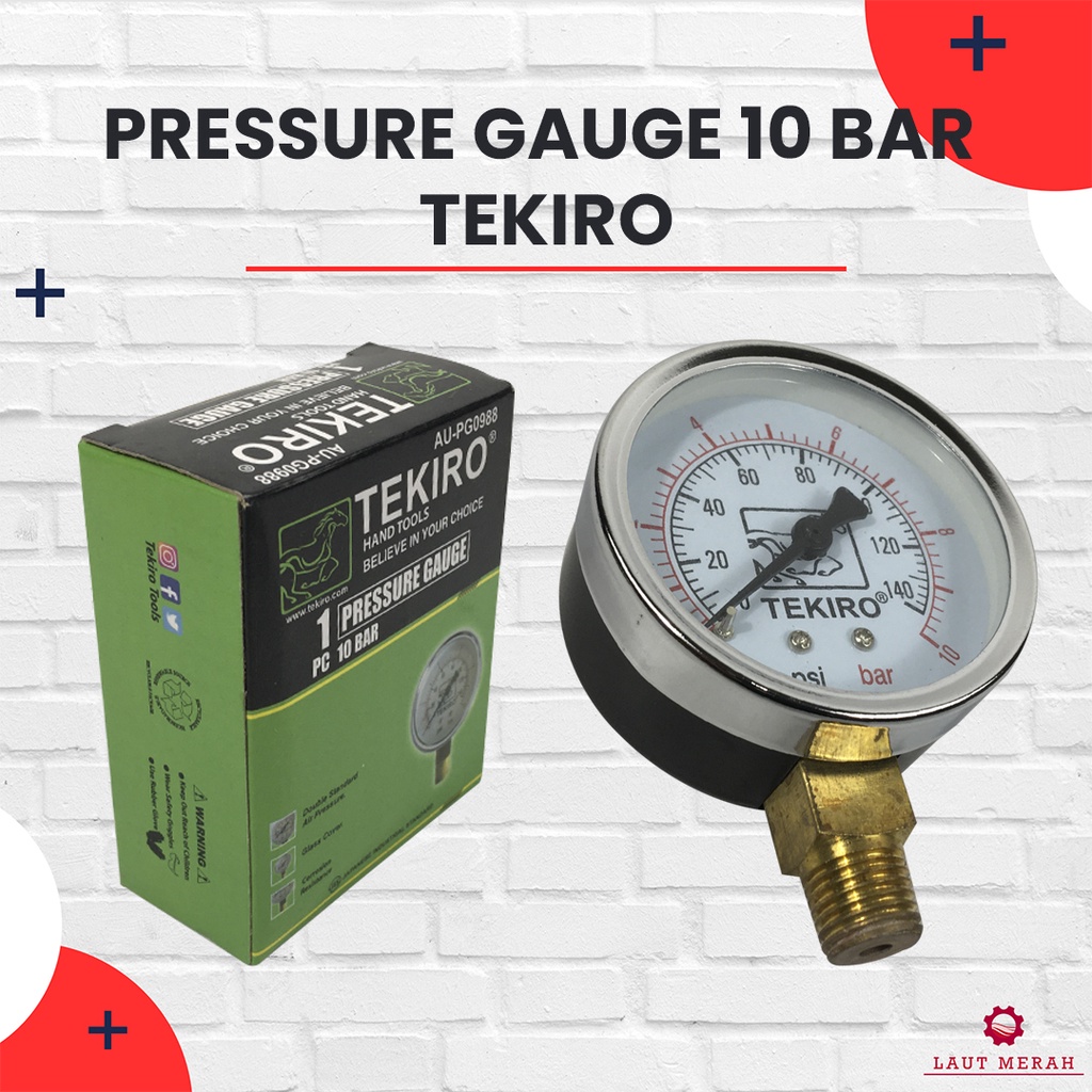 Jual Manometer 10 bar TEKIRO Pressure Gauge 10 bar TEKIRO Manometer