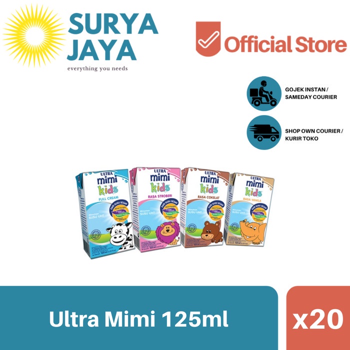 Jual Distributor Susu Ultramimi UHT 125ml (Isi 20 pc) -Susu Ultra UHT