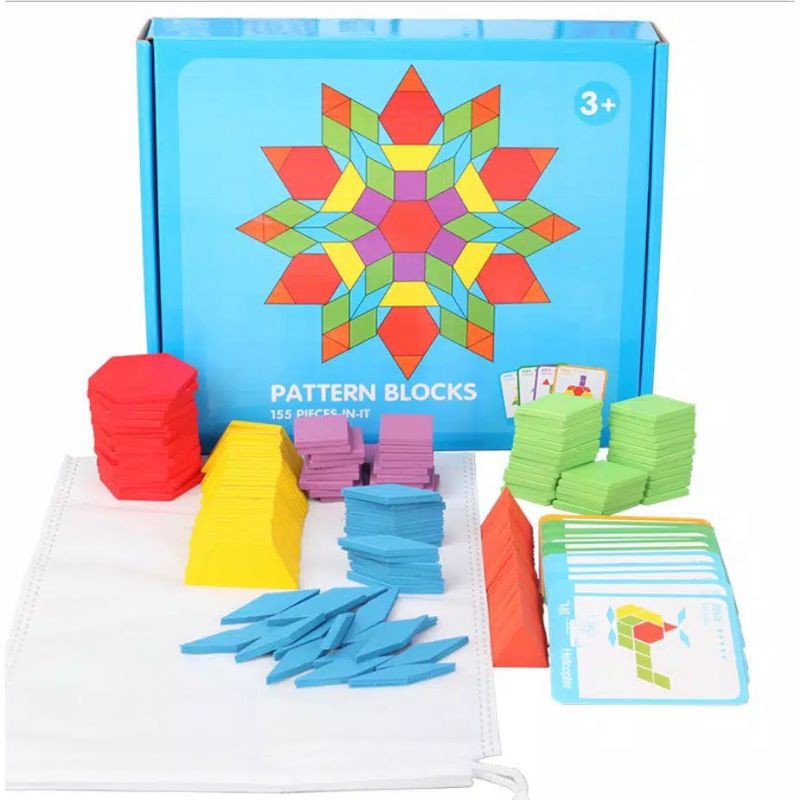 Jual Wooden Pattern Block (155 pcs) | Shopee Indonesia