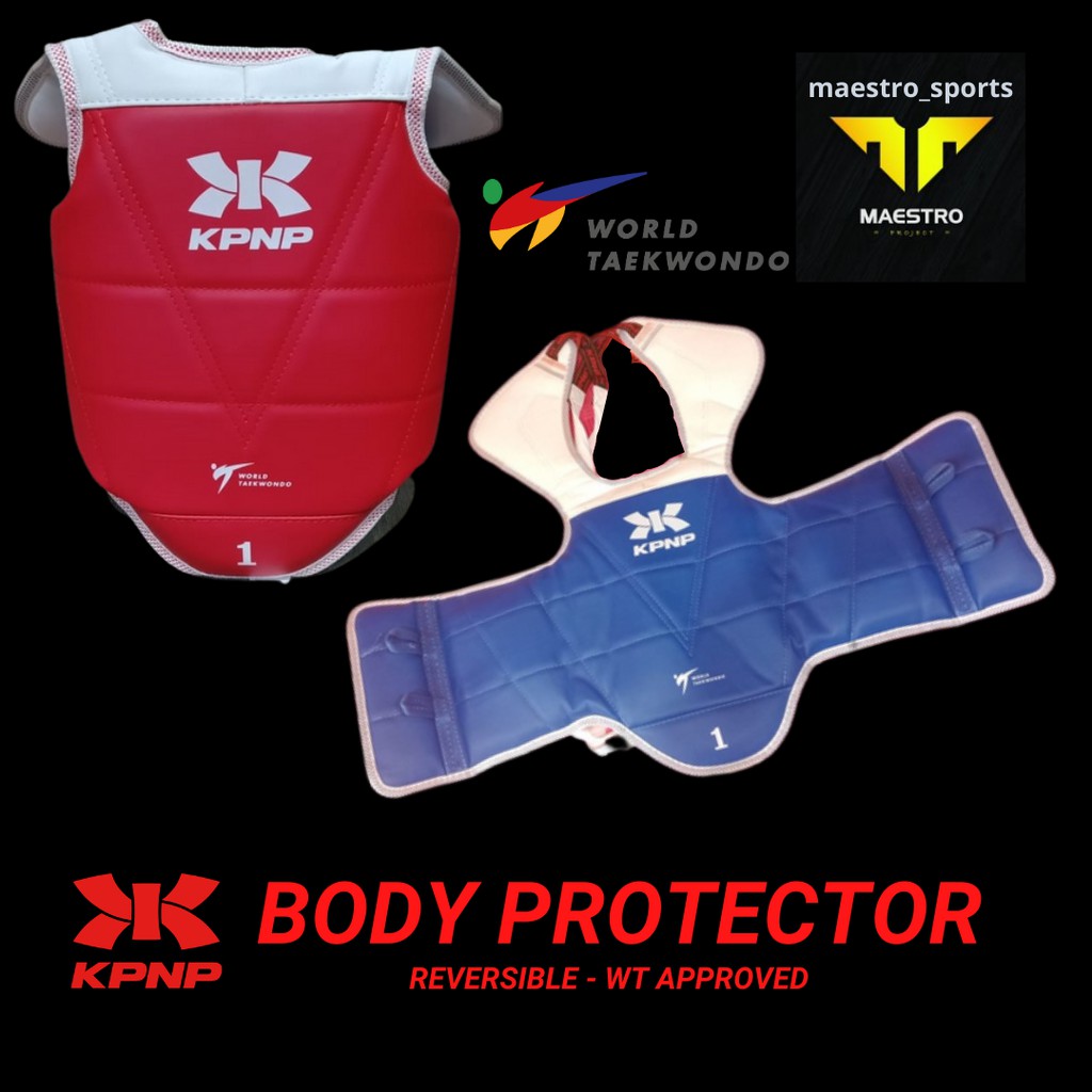 Jual KPNP Taekwondo BODY Protector / Pelindung BADAN Reversible WT