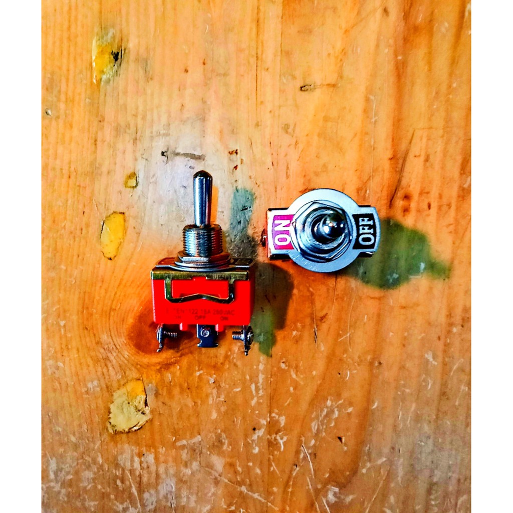 Jual KINOGAWA Toggle Switch 1122 3 Kaki On-Off-On Komponen Panel ...