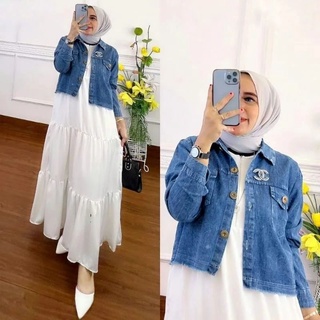 Jual jaket jeans dress gamis Harga Terbaik Termurah Maret 2024