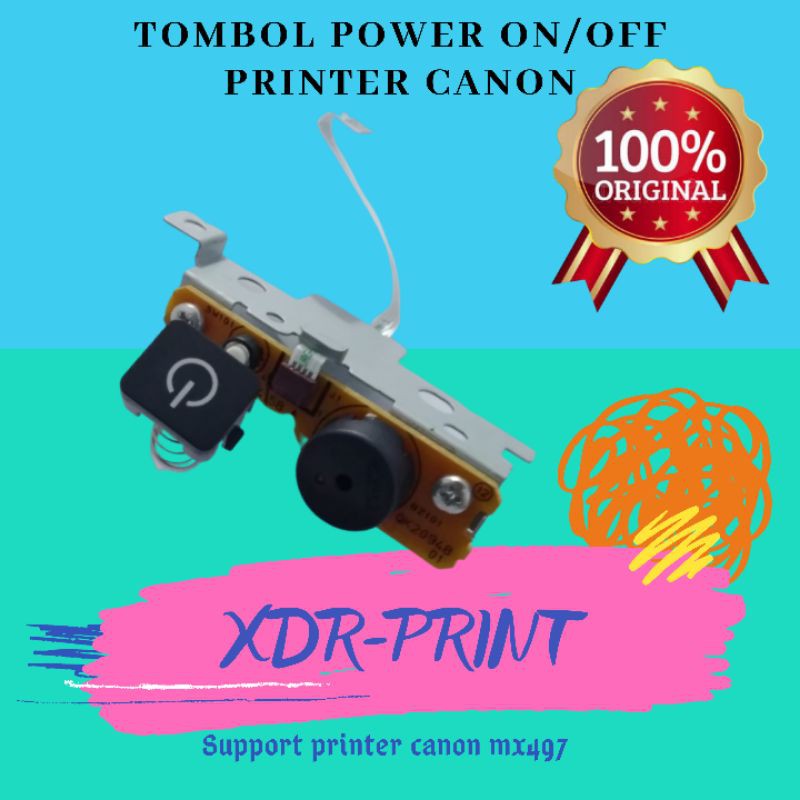 Jual Tombol power on/off printer canon mx497 | Shopee Indonesia