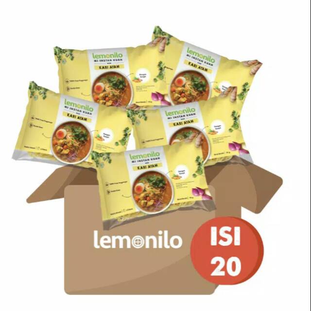 Jual Paket Lemonilo Mie Kari Kuah Isi Pc Shopee Indonesia