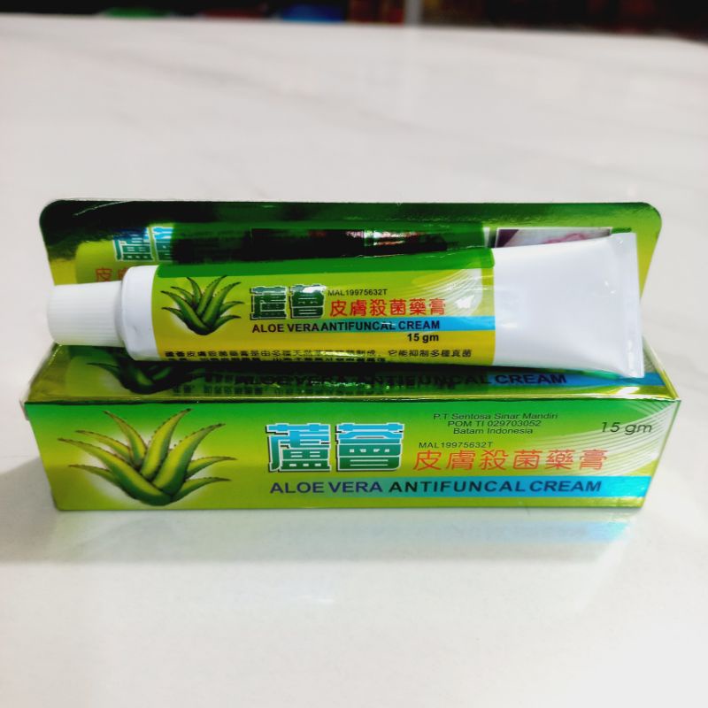 Jual Salep Aloevera Antifungal Cream Gatal Alergi Slangkangan Panu Ruam Kadas Eksim Gatel 2970