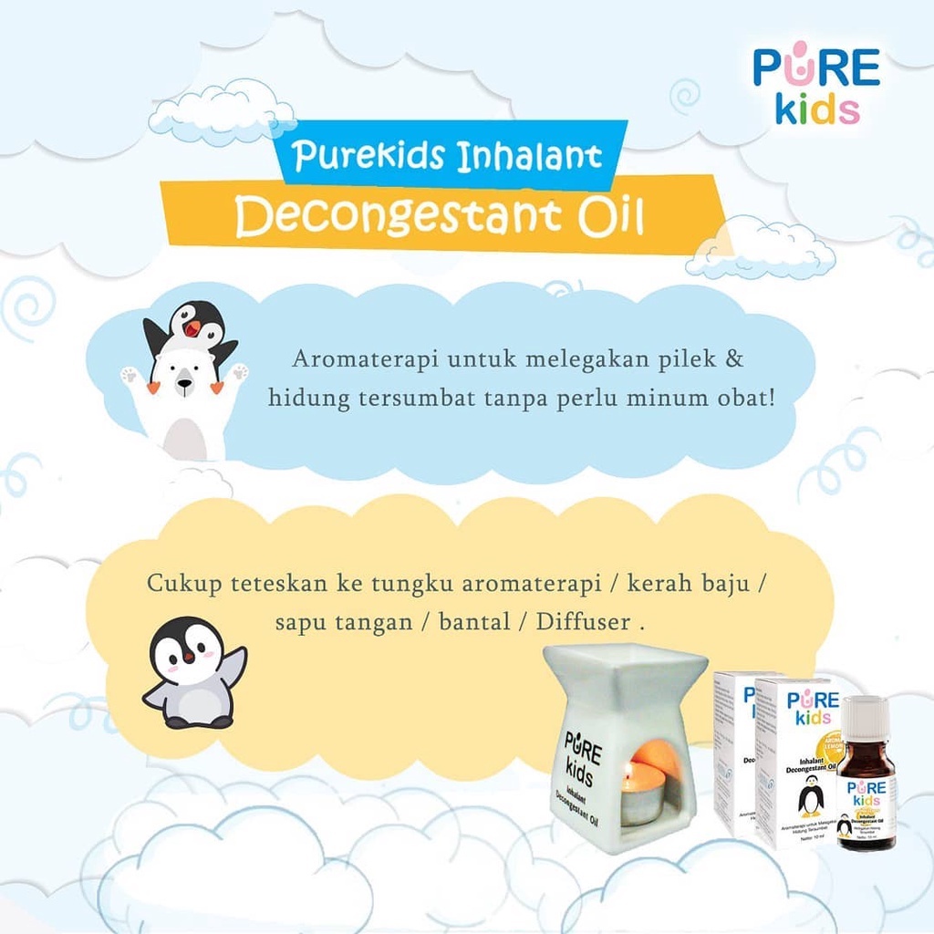 Jual Pure Kids Inhalant Decongestant Oil 10ml | Shopee Indonesia