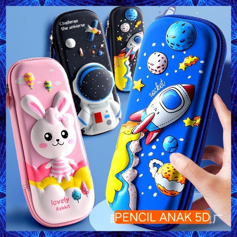 Jual Tempat Pensil 3D Timbul Anak Karakter Motif Lucu Bahan EVA ...