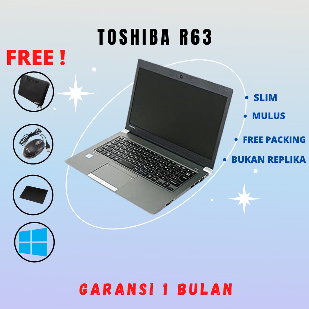 Jual Laptop Toshiba dynabook R63 core i5 5200u 2.20ghz wins10 pro